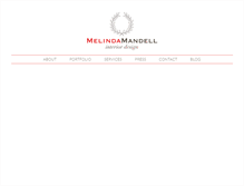 Tablet Screenshot of melindamandell.com